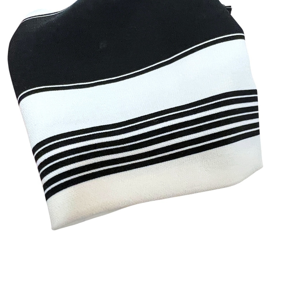 Tahari Arthur S. Levine Women's Cropped Black & White Boxy Blazer Career, 12 - Picture 5 of 15